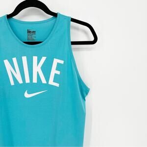 Nike Dri-Fit Teal Logo Active Tank
